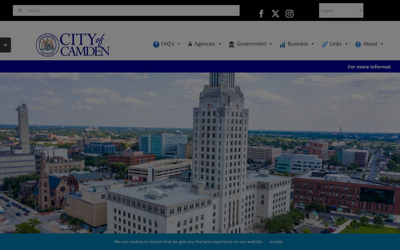 Camden city official website for dissolution of marriage information