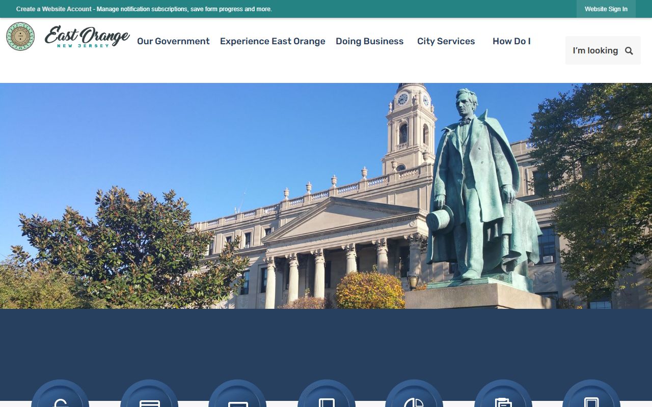 City of East Orange official website for dissolution of marriage resources